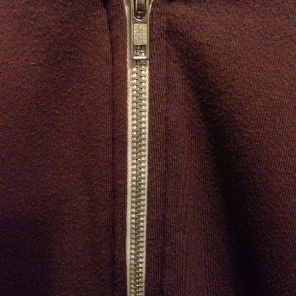 American Apparel in Burgundy/maroon Zipper Sweater - Picture 3 of 7